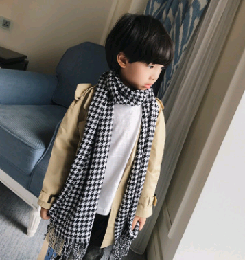 Kids' Scarf and Neck Warmer - Plaid Pattern Design
