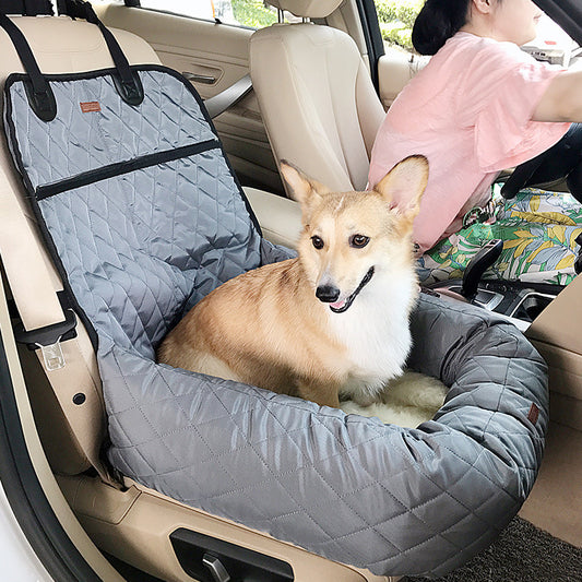 Cuna Multifuncional para Mascotas con Cojin Acolchado para Coche