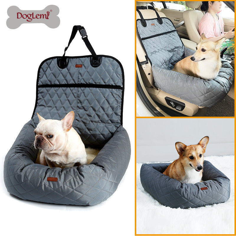 Cuna Multifuncional para Mascotas con Cojin Acolchado para Coche
