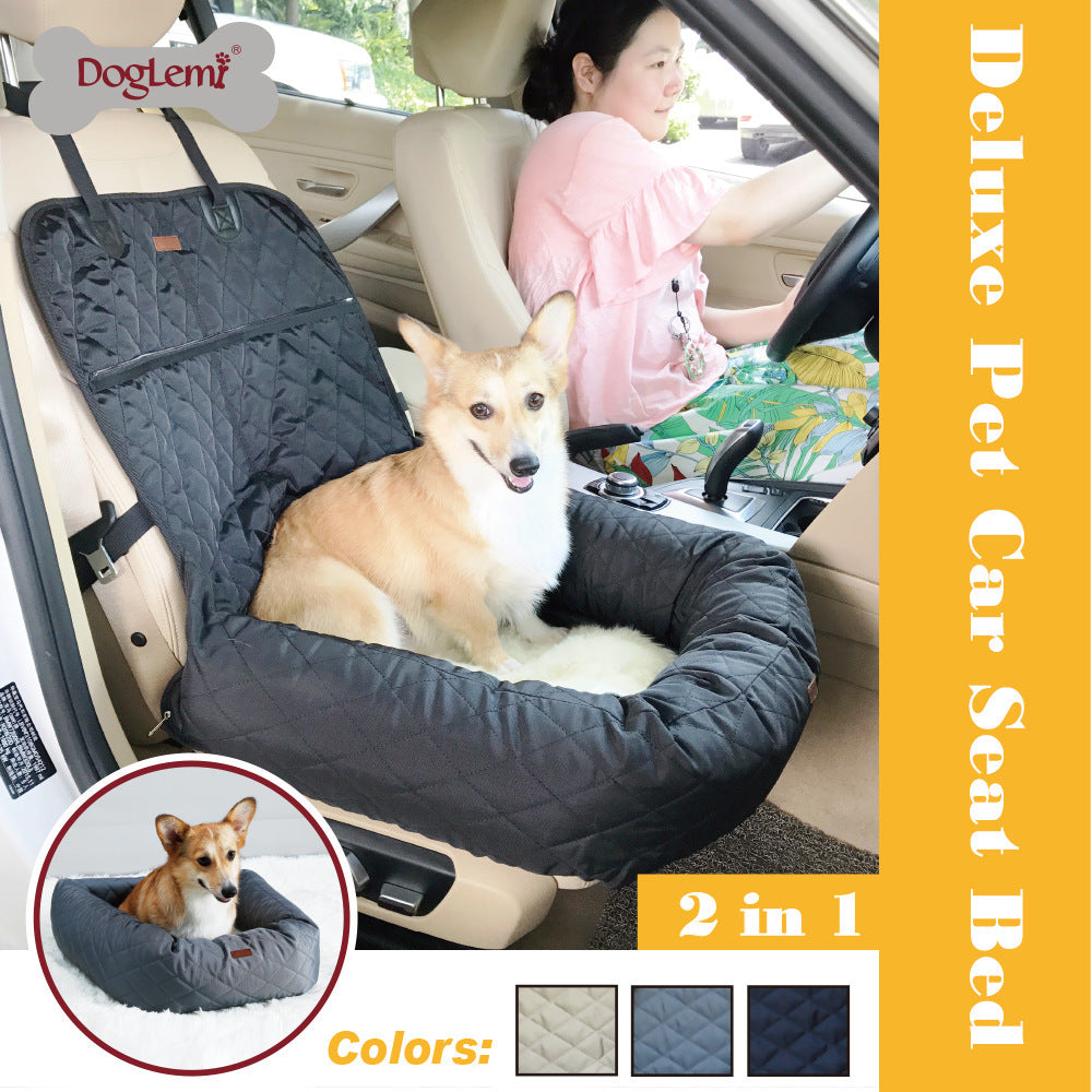 Cuna Multifuncional para Mascotas con Cojin Acolchado para Coche