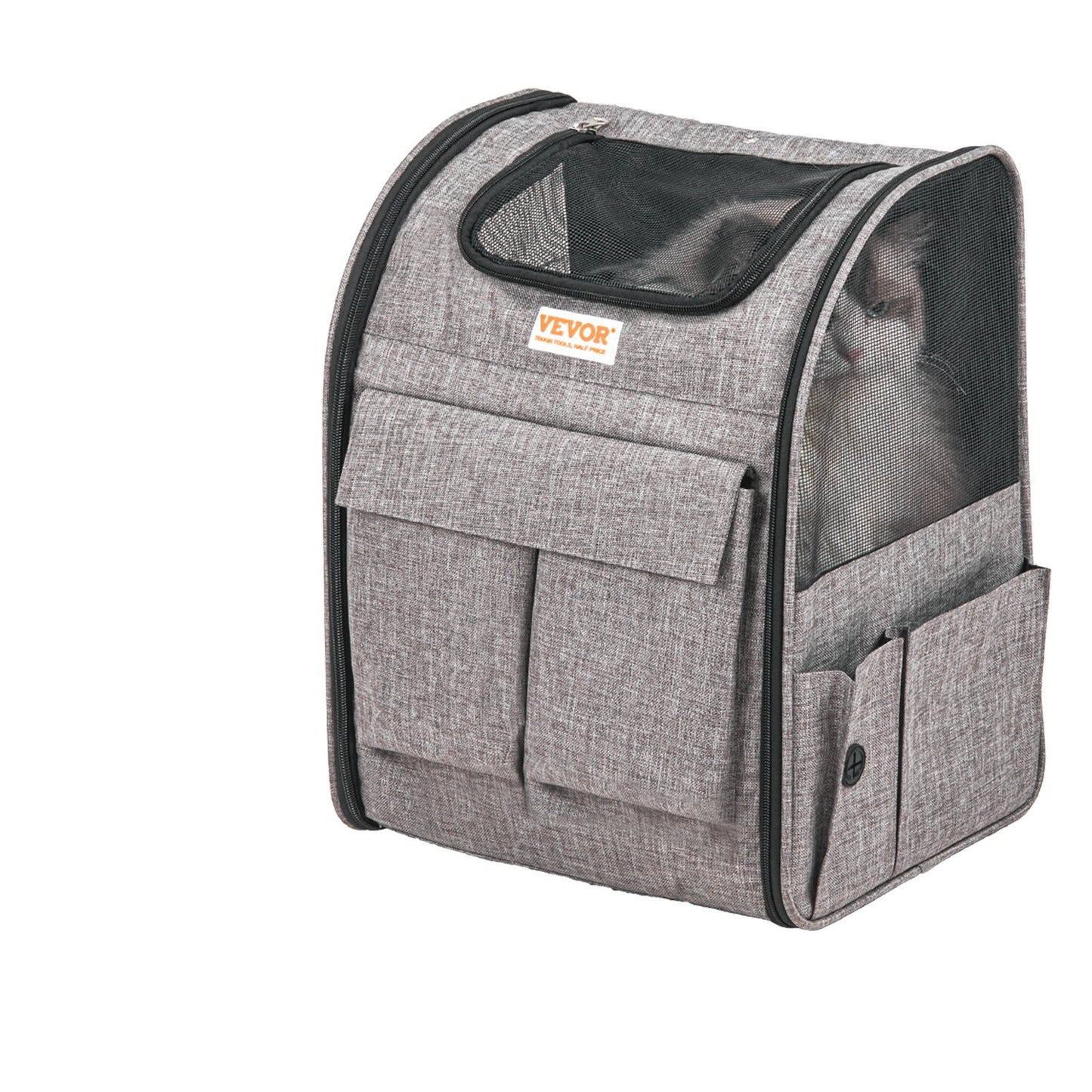 Cat Carrier with Wheels, Rolling Pet Carrier with Telescopic Handle