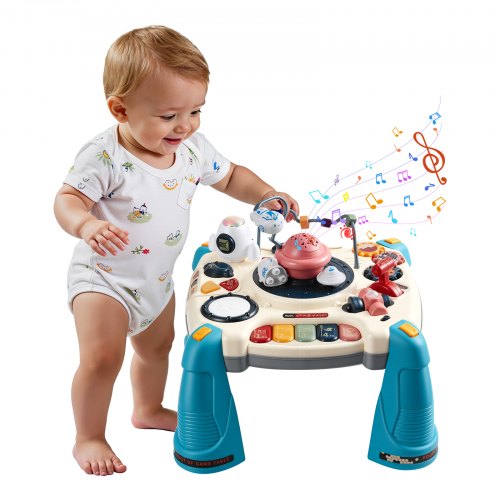 Juguetes musicales de mesa con naves espaciales para bebés de 1 a 3 años, para aprender.
