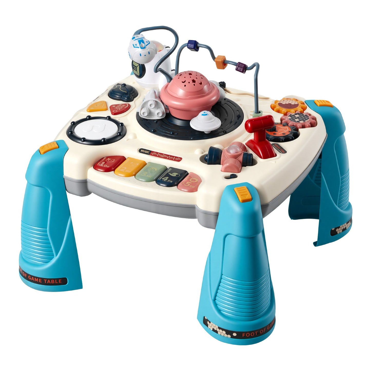 Juguetes musicales de mesa con naves espaciales para bebés de 1 a 3 años, para aprender.