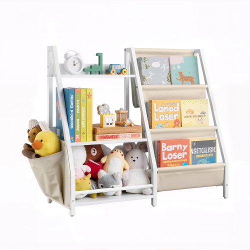 3-Tier Kids Bookshelf, Toy Storage Organizer for Toddler, Book Shelf