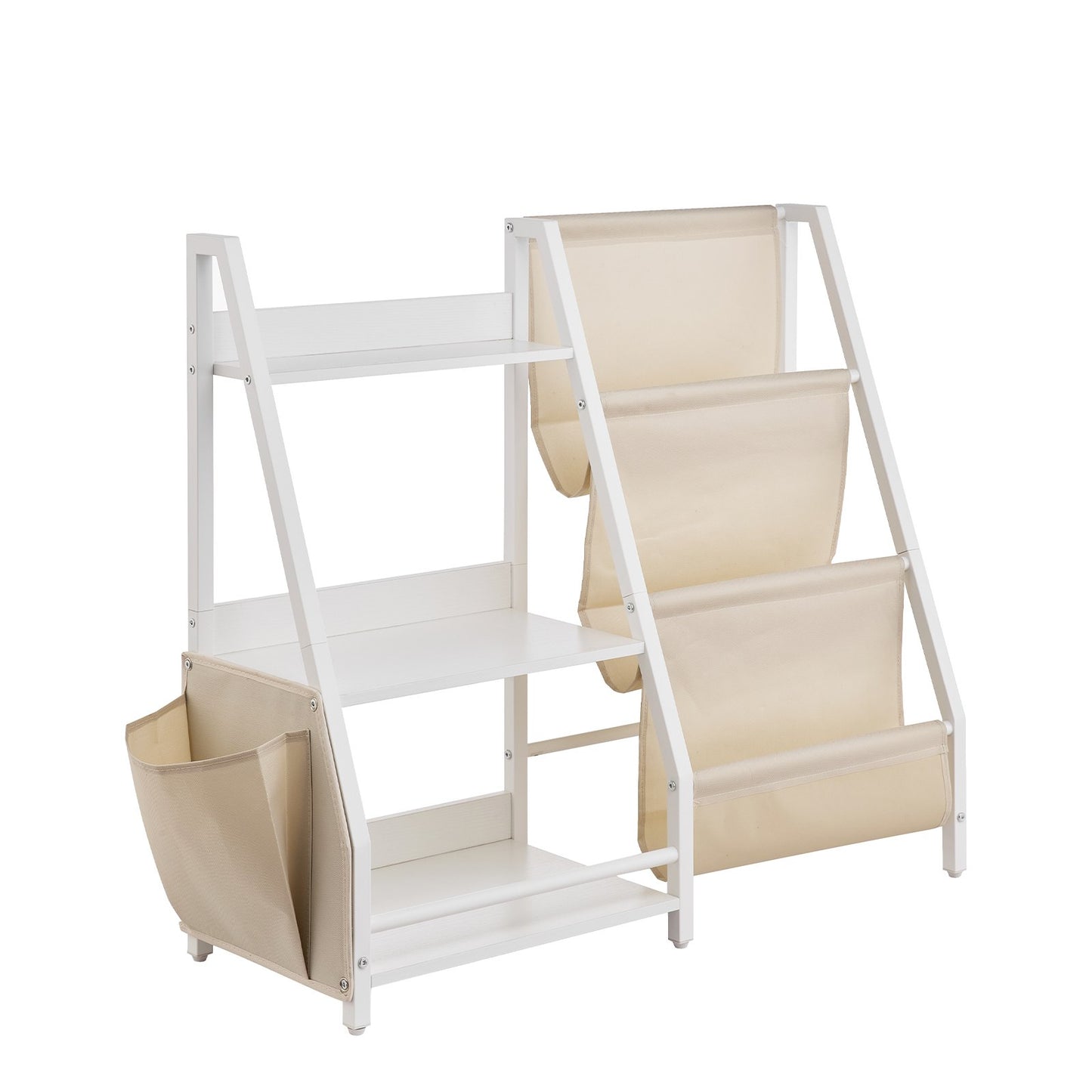 3-Tier Kids Bookshelf, Toy Storage Organizer for Toddler, Book Shelf