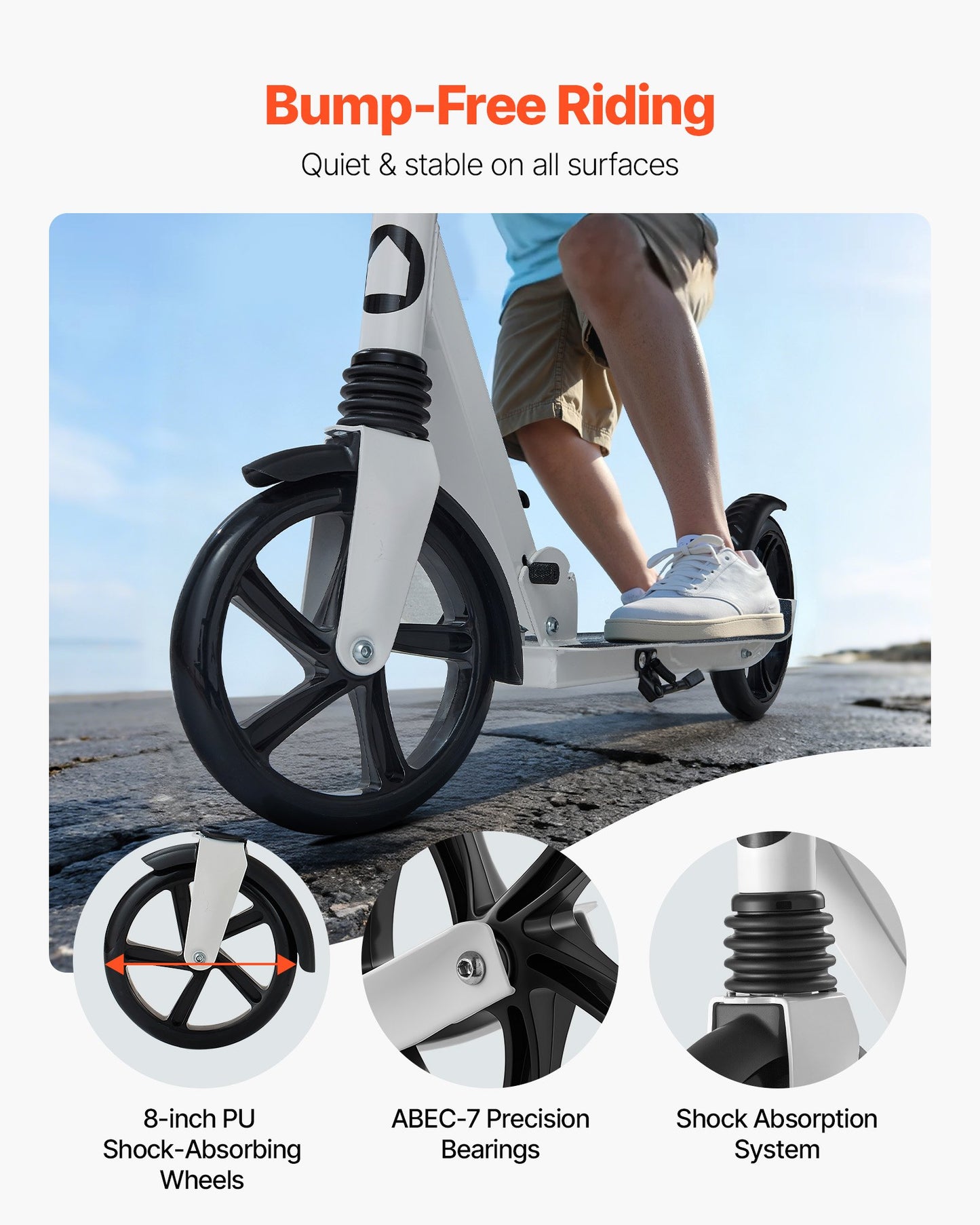 Patinete para niños mayores de 8 años, adolescentes y adultos, patinete de 2 ruedas para niños pequeños.