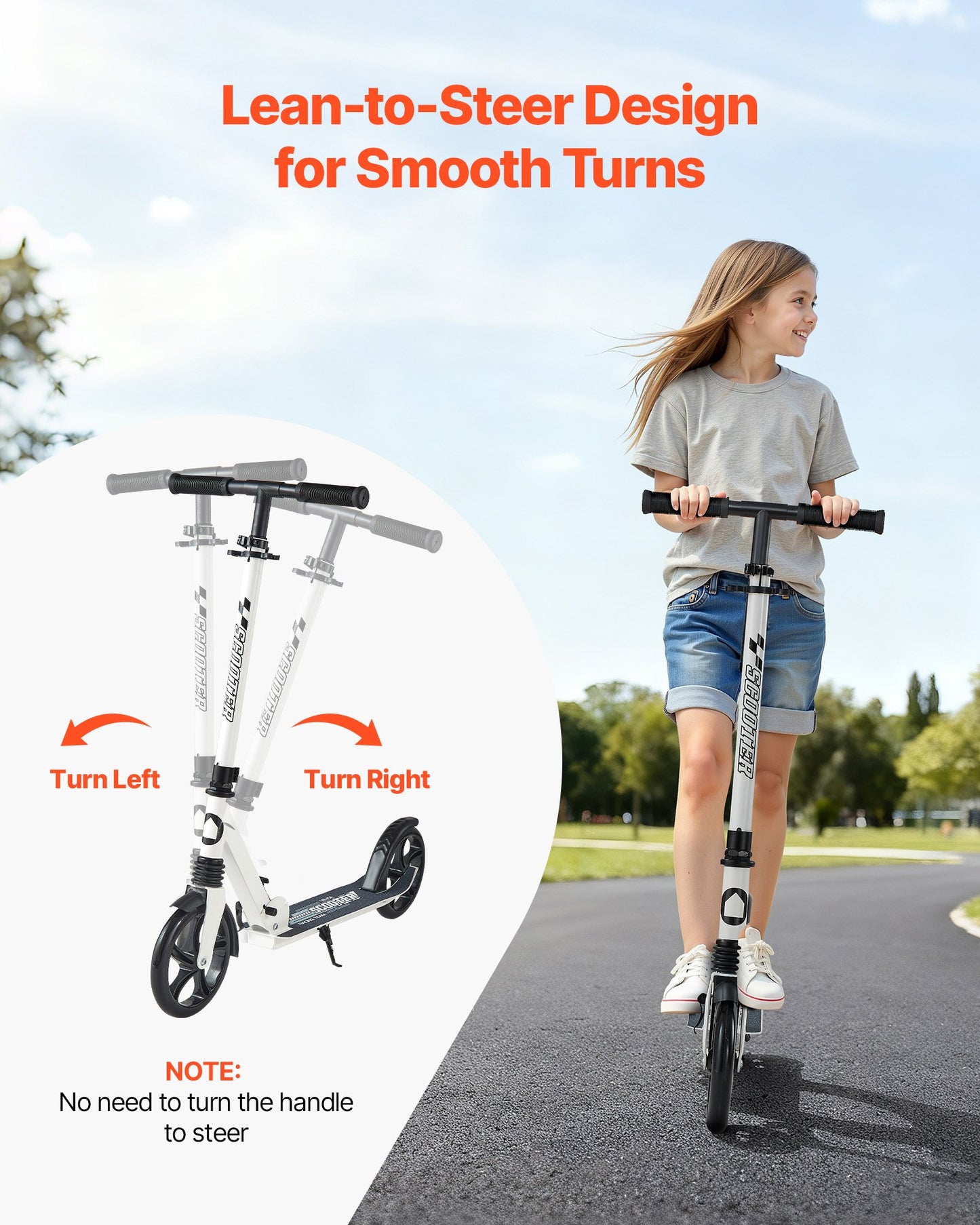 Patinete para niños mayores de 8 años, adolescentes y adultos, patinete de 2 ruedas para niños pequeños.