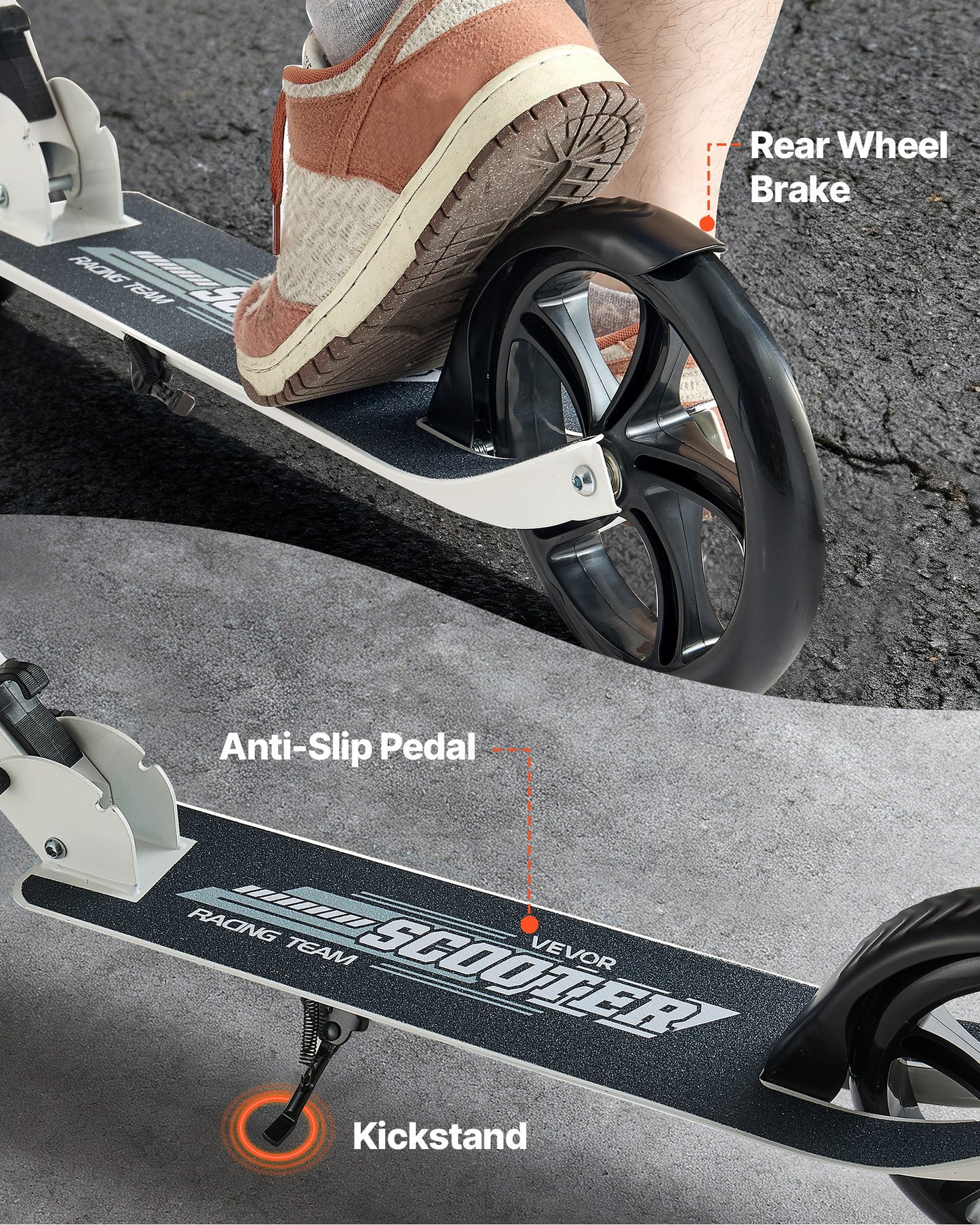 Patinete para niños mayores de 8 años, adolescentes y adultos, patinete de 2 ruedas para niños pequeños.