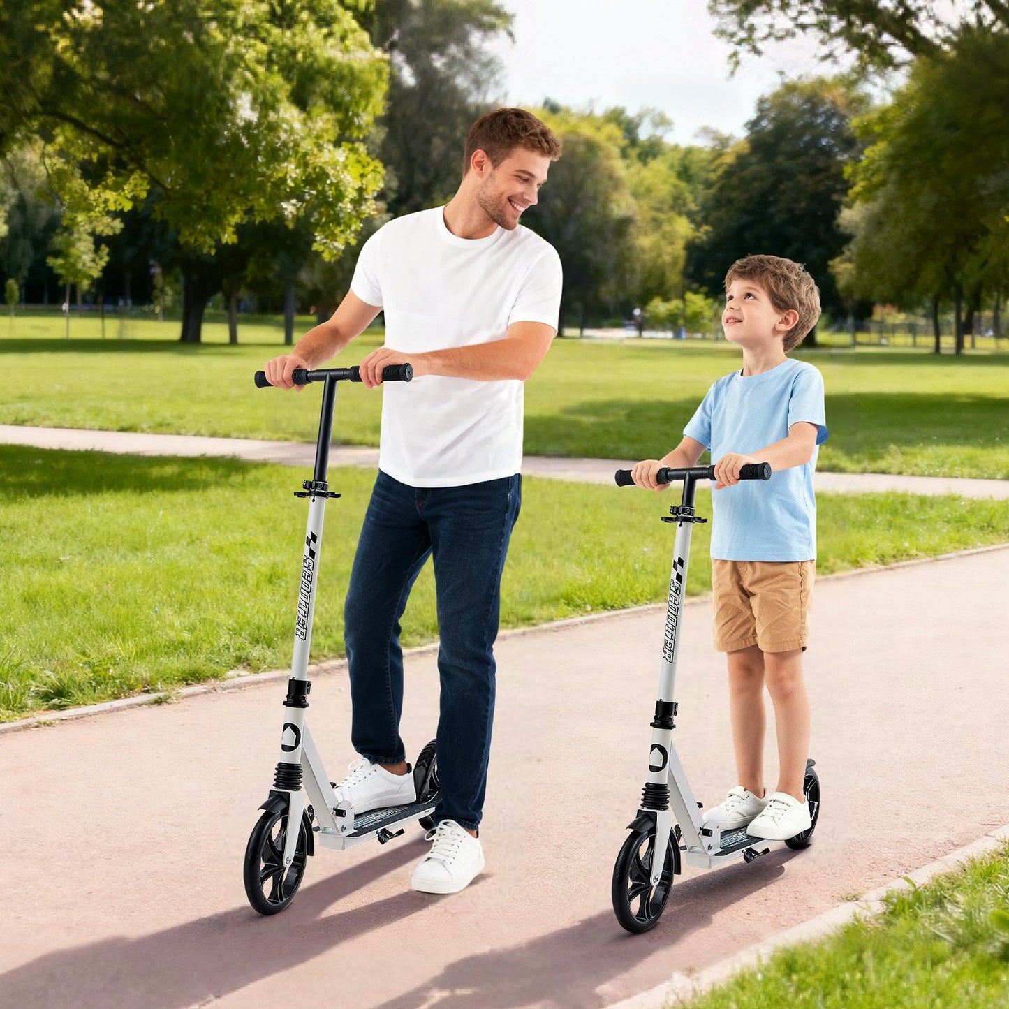 Patinete para niños mayores de 8 años, adolescentes y adultos, patinete de 2 ruedas para niños pequeños.