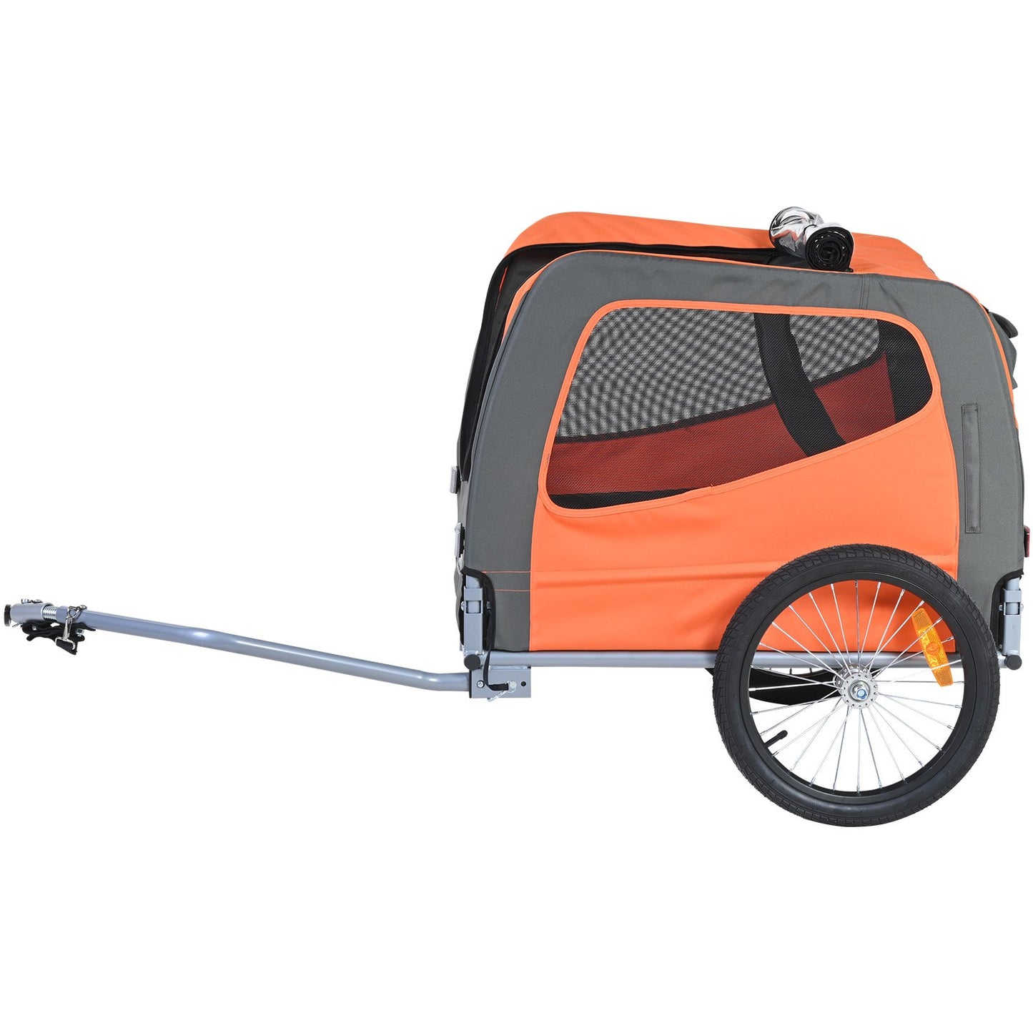 Remolque para bicicleta para perros, soporta hasta 66 libras, carrito para transportar mascotas en bicicleta,