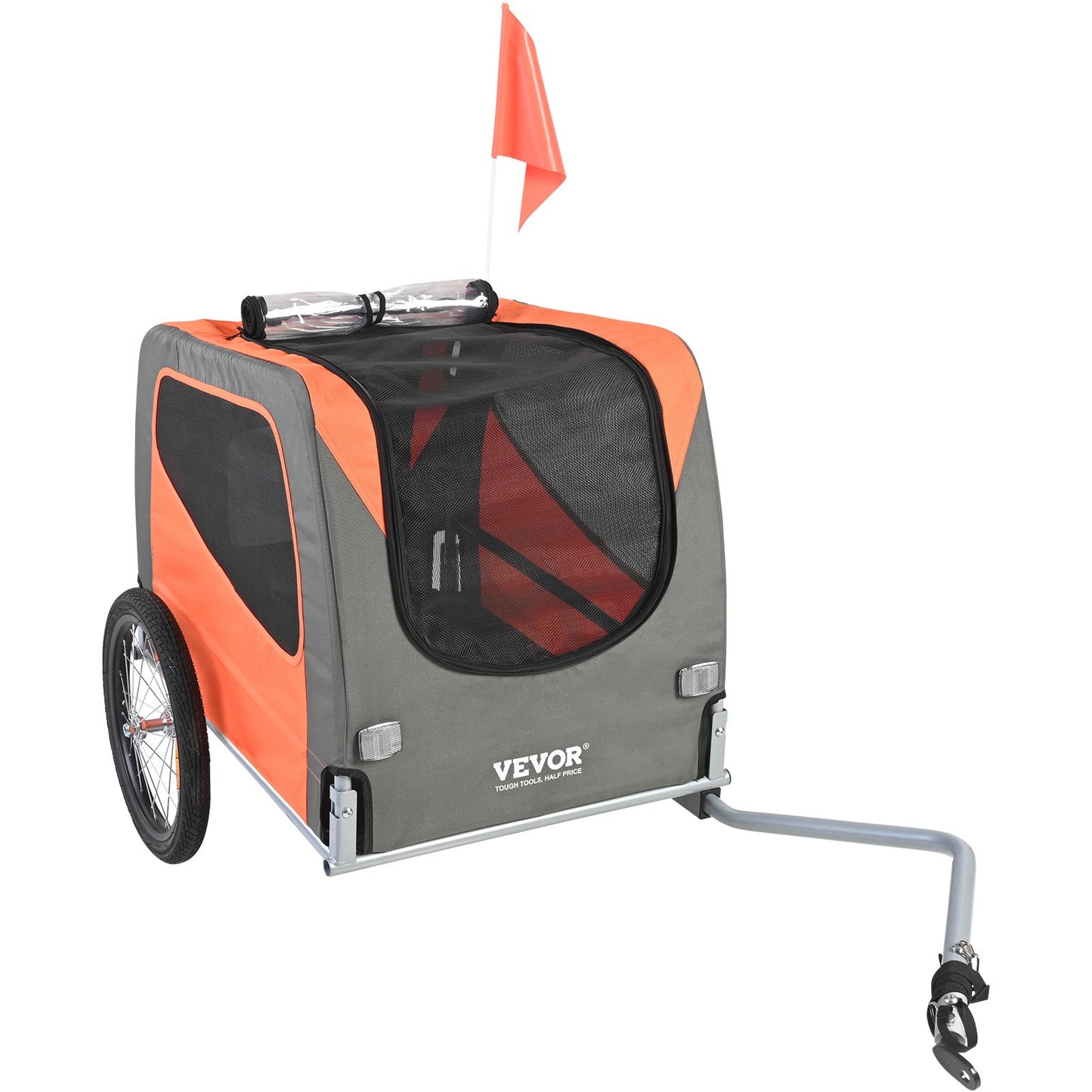 Remolque para bicicleta para perros, soporta hasta 66 libras, carrito para transportar mascotas en bicicleta,