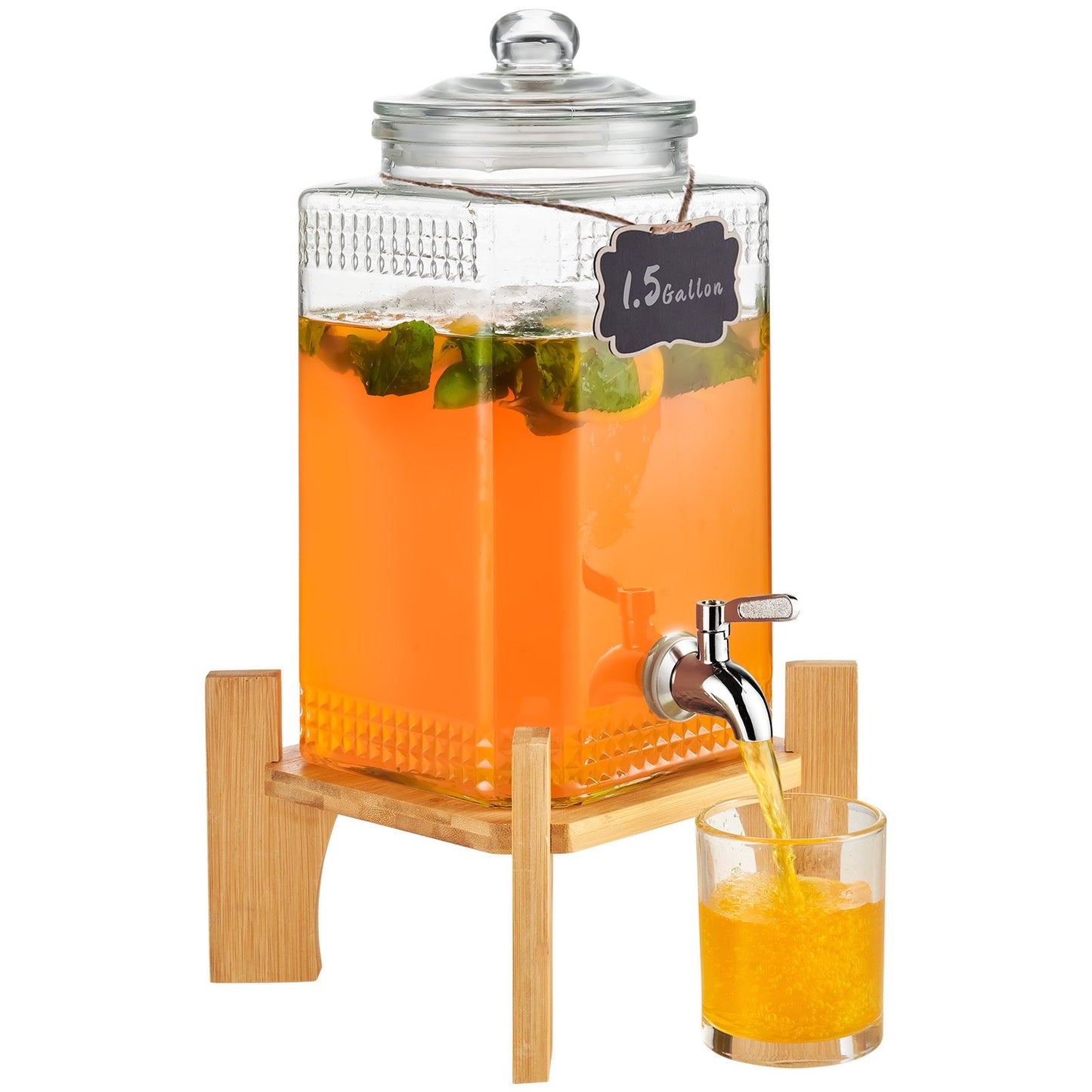 Dispensador de bebidas, dispensadores de bebidas de 1.5 galones/5.5 L para fiestas,